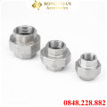 Rắc co ren Inox 304, khớp nối sống inox - Chất liệu Inox Siêu bền. 