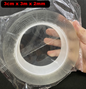 Băng Keo 2 Mặt Siêu Dính Chống Thấm Nước Trong Suốt Nano - Cuộn Keo Dán Đa Năng Chịu Lực Có Thể Tái Sử Dụng