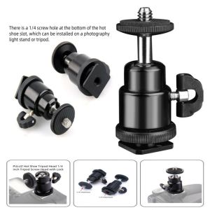 Screw 1/4 สำหรับ Camera Tripod Mini Ball Head Hot Shoe Adapter Accessory ตัวยึดกล้อง Mount 1/4 Hot Shoe
