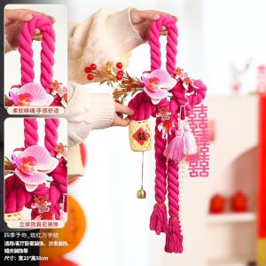 Wedding room decoration ten thousand character knot hanging decoration wedding supplies door handles wedding bedroom decoration living room decoration new house decoration wedding words