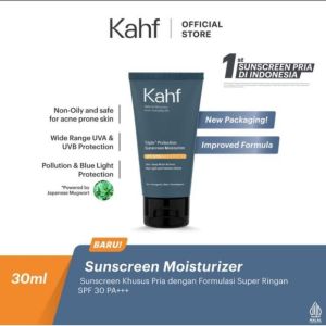 Kahf Triple+ Protection/ Sunscreen Moutrizer  SPF 30 PA+++ 30 ml