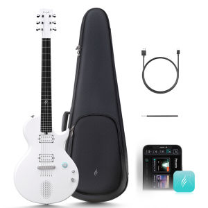 Enya Electric Guitar Nova Go Sonic Smart Electric Carbon Fiber Guitarra with 10W Wireless Speaker Onboard Presets All-in-One Portable Rig for Street Performers & Home Studios