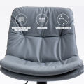 Nordic luxury bar stool nappa leather seat 360° rotatable and liftable stool bar stool high chair. 