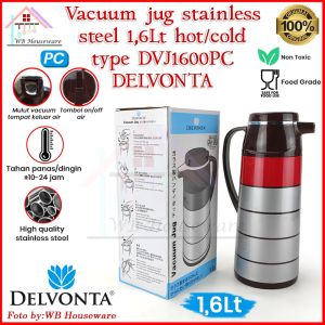 Termos Delvonta vacuum jug stainless 1 liter / 13liter / 16liter / 1.9LT type PC / thermos hot & cold