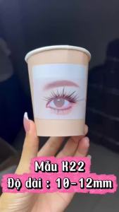 Mi Giả Mộng Mơ Đậm Mẫu K22 Gân Trong Độ Dài 10-12mm 10 Hàng GREEN Thủy Mi