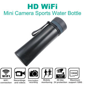 Hidden Camera Water Bottle 1080P HD Spy Device Mobile Phone Connection Home Surveillance CCTV Mini Cam