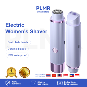 PLMR Electric Womens Shaver Washable Painless Hair Remover for Whole Body Body Face Leg Bikini Armpit Arm Wet Dry Use Electric Womens Epilator