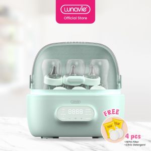 Lunavie 6 in 1 Steam Sterilizer & Dryer | Multi-Function | BPA-Free Sterilize Baby Bottle | Trusted By Parent