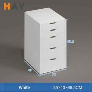 Office Cabinet File Cabinet Book Storage Cabinet File Organizer Almari Buku  5 Tier Bookshelf with Drawers Rak Buku Multipurpose Shelf