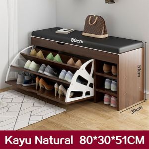 Rak Sepatu Layer Puff Duduk Rak Sepatu Sofa Lemari Sepatu Dengan Dudukan Sofa Lemari Sepatu Kayu Minimalis/Lemari Sepatu Simple Bertingkat