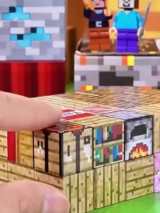 Minecraft MC My World Magnetic Block Building Blocks Magnet Puzzle Assembly Intelligence Toys