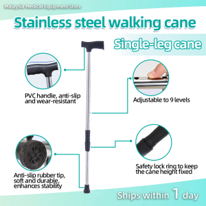 Walking Stick Adjustable Walking Cane Adjustable Walking Cane for Elderly – Lightweight & Sturdy Elegant Walking Stick with Non-Slip Rubber Tip Premium Walking Stick with Comfort Handle for Seniors