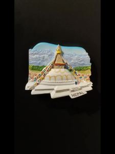 [ Shop Hot Sale ] Handmade Fridge Magnets   Nepal Kathmandu Boudha Stupa Tourist Souvenir Collectible Gift