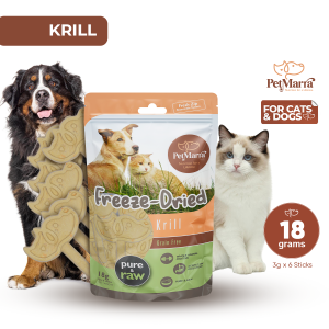 PetMarra Freeze-Dried Lollipop for Dogs and Cats Treats Goat Milk Krill Chicken Liver Fish Oil Flavor 18g Collection