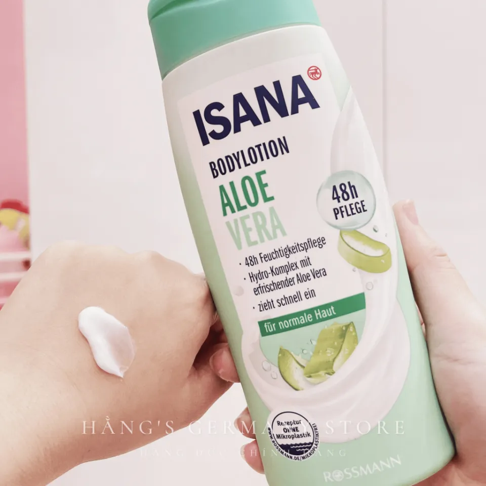 Kem, el dng th chit xut l hi bodylotion ISANA Aloe vera lm du da,  dng m | Lazada.vn