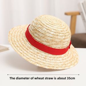 One Piece Straw Hat COSPALY Anime Dress up Straw Weaving Parent Child Hat Performance Hat Performance Hat