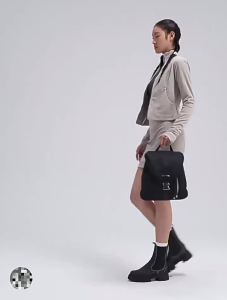 Direct Supply lu2024 New drawstring 10L Versatile backpack with buckle hand-held single-shoulder casual bucket-style double-shoulder bag