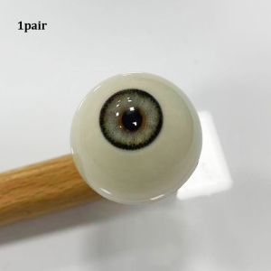 LUMIQLO 1pair with 3 Dimensional Fitting Eye Acrylic Fake Eyes Eyeballs 20mm 10 Styles Safety Animal Toys Accessories Silicone Doll Simulation Eyeballs For BJD Doll