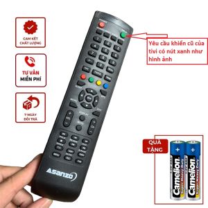 Điều khiển Asanzo tivi thường remote tv asanzo các dòng LCD/LED giống mẫu của shop mới dùng được