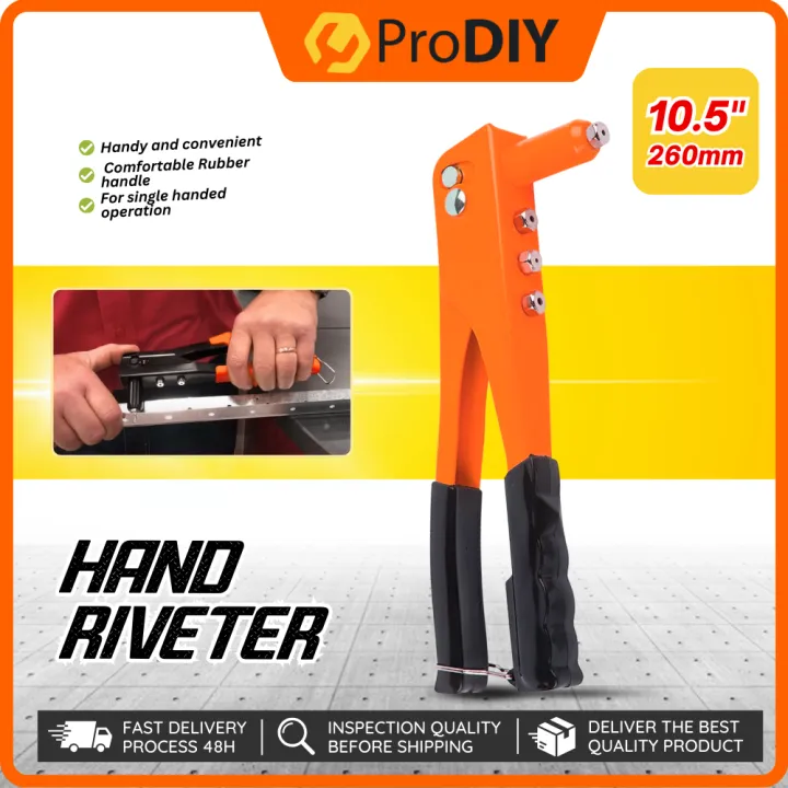 4 in 1 2.4mm 3.2mm 4.0mm 4.8mm Hand Riveter Set Rivet Gun with Rivets ...