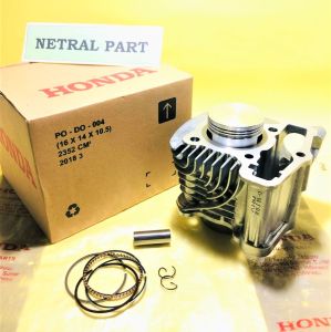 BLOK CYLINDER SILINDER ASSY KOMPLIT SET PISTON KIT RING PISTON HONDA GENIO BEAT FI LED 2020 SCOOPY FI NEW K2F BEAT DELUXE ORIGINAL HONDA KODE K0J BARU