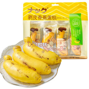 香蕉蛋糕Banana Cake Mousse Shredded Bread Fruit Shape Sandwich Pastry Snacks 造型夹心糕点早餐零食