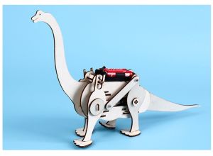 SG STOCK DIY Assemble Electric Brachiosaurus Dinosaur for Kids STEM Science Engineering Experiment Set Building Assembly Toy for Children Educational Toys