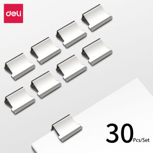 Deli Creative Stapler Reusable Seamless Book Paper Push Clip (Free 8Pcs Clip)