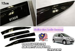 Perodua Viva 12cm Air Press / Door Visor - 1 set / 4 pcs