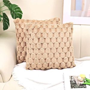 1PC Plush Pillowcase Decorative Home Cushion Cover Ins Throw Pillow Cover for Living Room Plush Sleeping Pillow Case