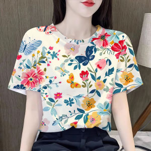 เสื้อชีฟองผ้าบาง ลายดอกไม้ขนาดเล็ก สไตล์ฝรั่งเศส เสื้อชีฟองผ้าบาง เสื้อกันแดด จัดส่งเร็ว