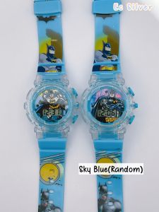 (K89) Jam Tangan Batman DC Muzik Lampu / Cartoon Light Music Kids Watch