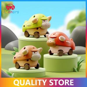 [Eleanor] Press To Go Car Toys For Toddlers Baby Mini Animal Race Cars Infant Play Vehicle Push Go Friction Bull Toys For 18 24 Month