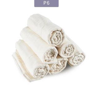 Elinfant 10PCS Lot 100% Soft Unbleached Cotton Softness Dry Fast Absorbency Baby Prefold Cloth Diaper Insert2026