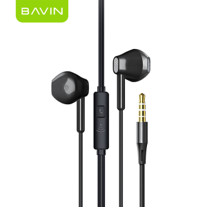 BAVIN HX855 3.5mm Jack Heavy Bass HiFi Sound Quality Stereo Audio Sound Wired Earphones Universally Compatible for Music