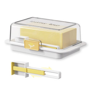 ABWBT Japanese Style Butter Storage Box with Airtight Lid - Cheese Keeper & Butter Dish BPA-Free & Durable