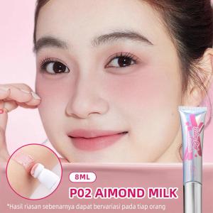 COD BPOM Rolling Pink Liquid Blush On 3in1 Touch Blusher Perona Pipi Natural Pigmented Waterproof Lightweight Creamy Blushon Daily Cream Tahan Lama Melembabkan Cerah Hydrating Buidable Blendable Meronakan Wajah Multi Use Lip & Cheek Eyeshadow
