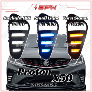 Proton X50 (2020-2024) Front Bumper LED Daylight DRL Cover Fog Lamp Fog Light Spot Light X-50 Foglamp Foglight Spotlight RC 2020 2021 2022 2023 2024 2025