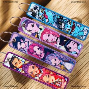 [COD] SweetBabiese Quỷ cosplay Mira rumi ZOEY thêu móc khóa hai mặt mô hình ba lô mặt dây chuyền móc chìa khóa móc chìa khóa vòng chìa khóa quà tặng bất ngờ