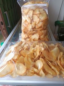 CASSAVA SINGKONG KERIPIK KRISPY MANIS ASIN HOME MADE FRESH TOPLES 1 LITER FANTASIA DENGAN PAKING AMAN