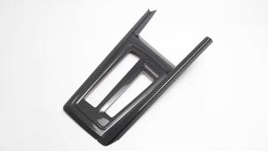Cornerr For Volkswagen-VW Golf 8 MK8 CD1 2021-2024 Real Carbon Car Interior Center Console Gear Shift Panel Protection Cover Trim 2Z5B1