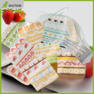 【SHZTGM】 1 4ชิ้นการ์ตูนน่ารักจำลองขนมหวานดัชนีแปลกๆบันทึกข้อความติดแท็กเครื่องเขียนนักเรียนบันทึกอุปกรณ์สติกเกอร์