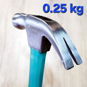 Búa Nhổ Đinh 0.25kg/ 0.5kg Đầu Đóng Caro Nổi Có Ngàm Nam Châm Chống Giữ Đinh Giúp Đóng Chuẩn Chỉnh Cán Nhựa Êm