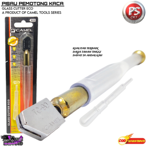 Pisau Pemotong Kaca CAMEL / Alat Pemotong Kaca / Glass Cutter Eco CAMEL Ergonomis Tajam Presisi Anti Slip