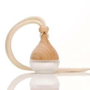 SUTONGXUE Tự làm Nắp gỗ Car Tạo Kiểu Tóc Phụ Kiện Rỗng Bơm Lại Chai Hương thơm Dây Chuyền dây treo xe hơi Hộp đựng tinh dầu Nước Hoa xe Hơi Dây Chuyền Hương liệu Bơm Lại Khuếch Tán Tự động Không Khí Tươi Đồ trang trí gương chiếu hậu