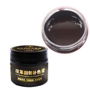 Black/Brown Leather Recoloring Balm Leather Bag Sofa Car Seat Scratch Faded Leather Repair Cream