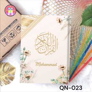 Hampers Al Quran Untuk Wedding Hadiah Ulang Tahun FREE Custom Nama Ukuran A5 Gift Box Set Muslim BLUE SERIES