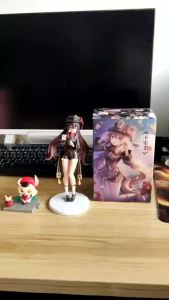 18CM Game Genshin Impact Anime Figure Toys Battlefield Heroes Theme Series Action Figure KLEE/HU TAO/PAIMON Xmas figurineToy For Kids