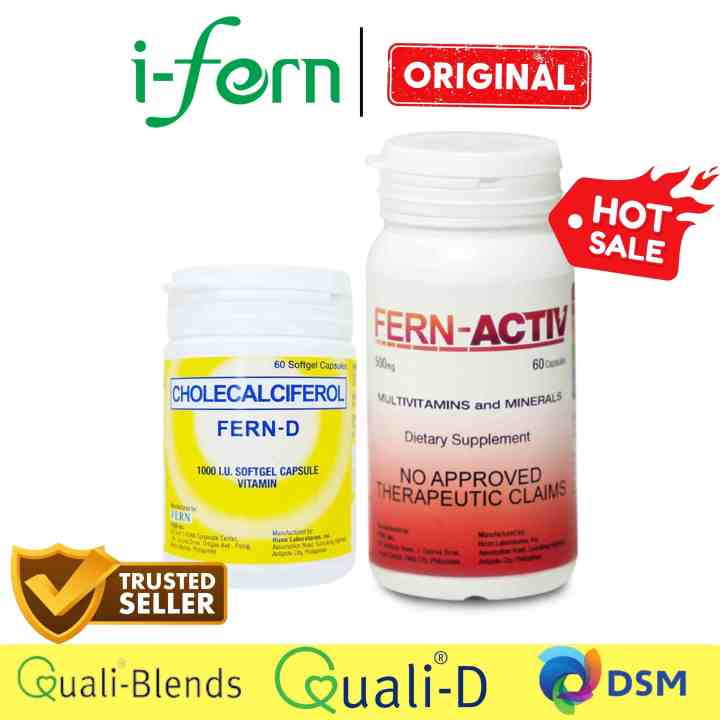 Buy 1 Take 1 ( Fern D 60 Soft Gels, Fern Activ ) Vitamin D3 