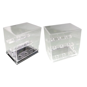Functional Clear Acrylic Collectors Box Sturdy Acrylic Display Unit Storage Holder Designed For Gems And Mineral Lovers